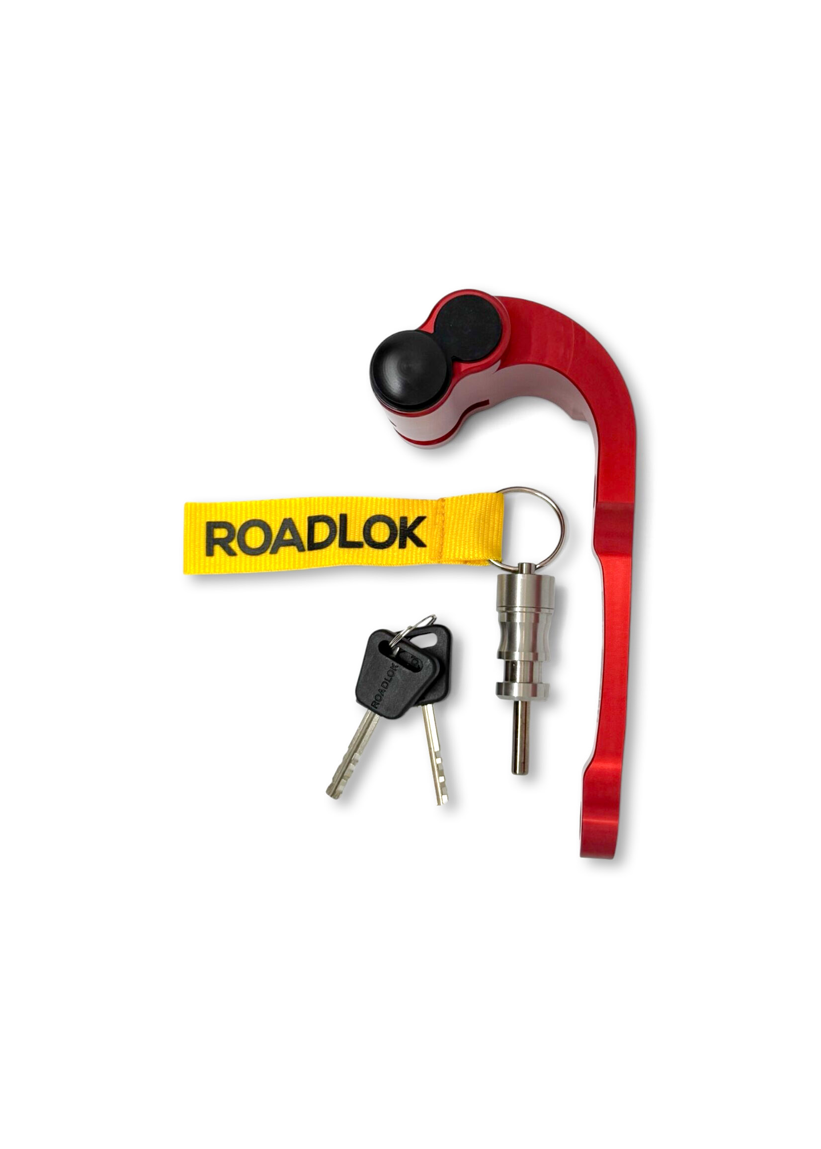 RoadLok XRA Eurosport 100 mm, prawa — czerwony